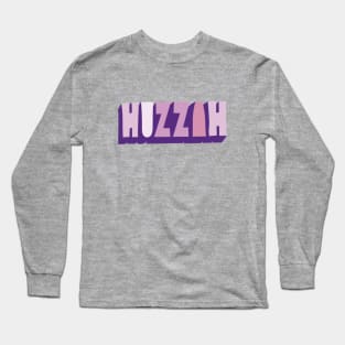 Huzzah - Pastel Pink and Lavender Long Sleeve T-Shirt